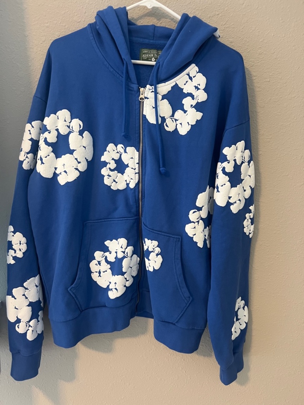 Denim Tears full zip hoodie mens size large